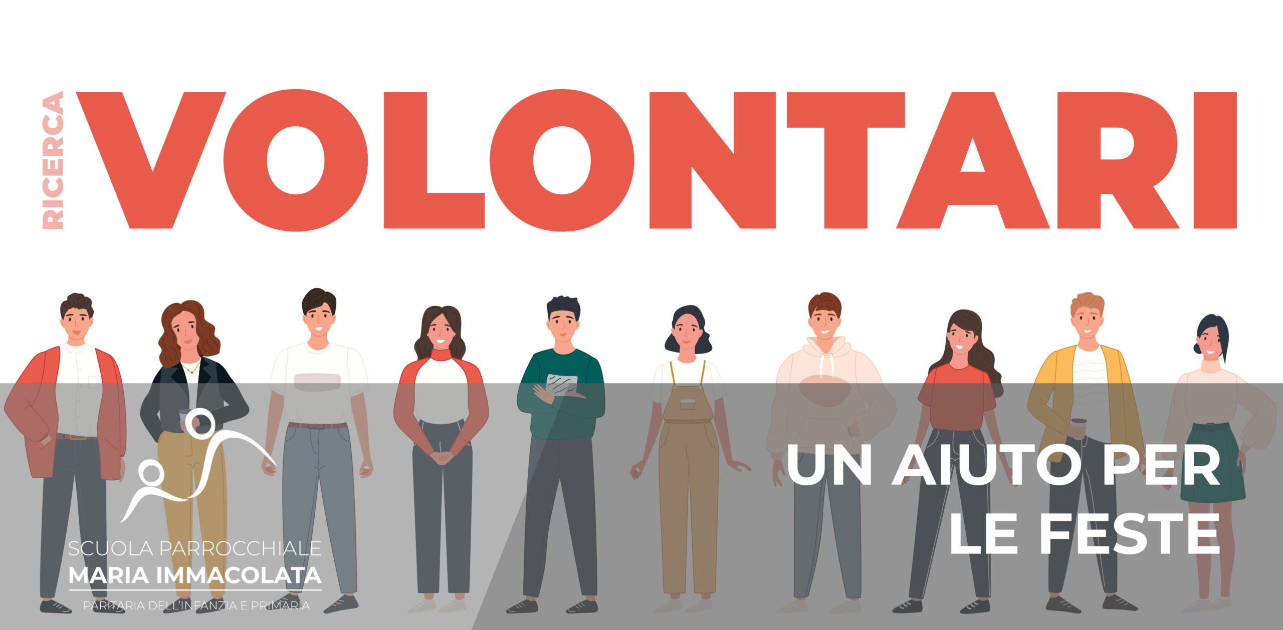 Ricerca volontari per aiutare la Scuola, l’Oratorio e per la Festa Patronale