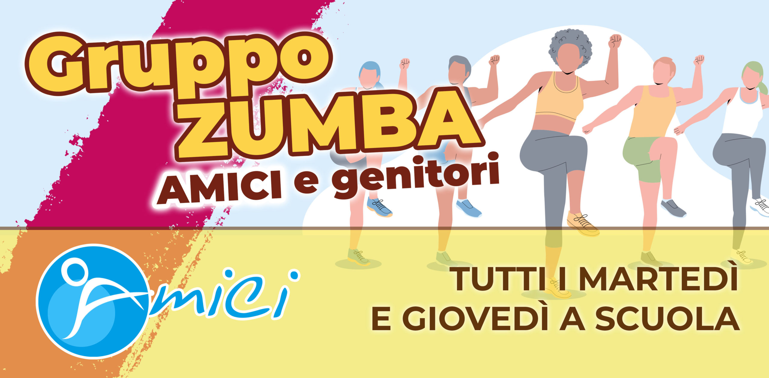 Dal 22 settembre 2022 riparte il Gruppo Zumba dell’Associazione AMICI