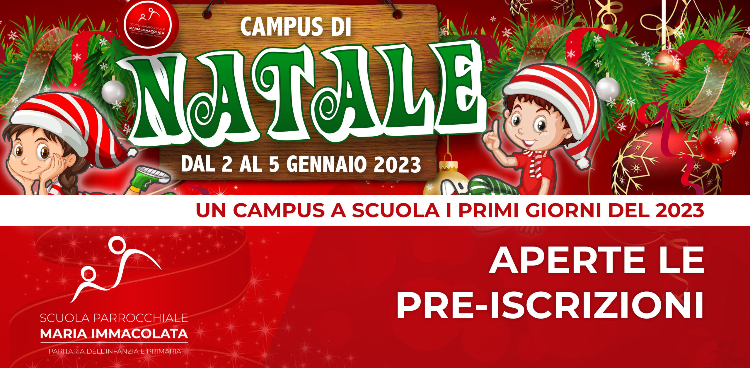 Pre-iscrizione al Campus di Natale dal 2 al 5 gennaio 2023