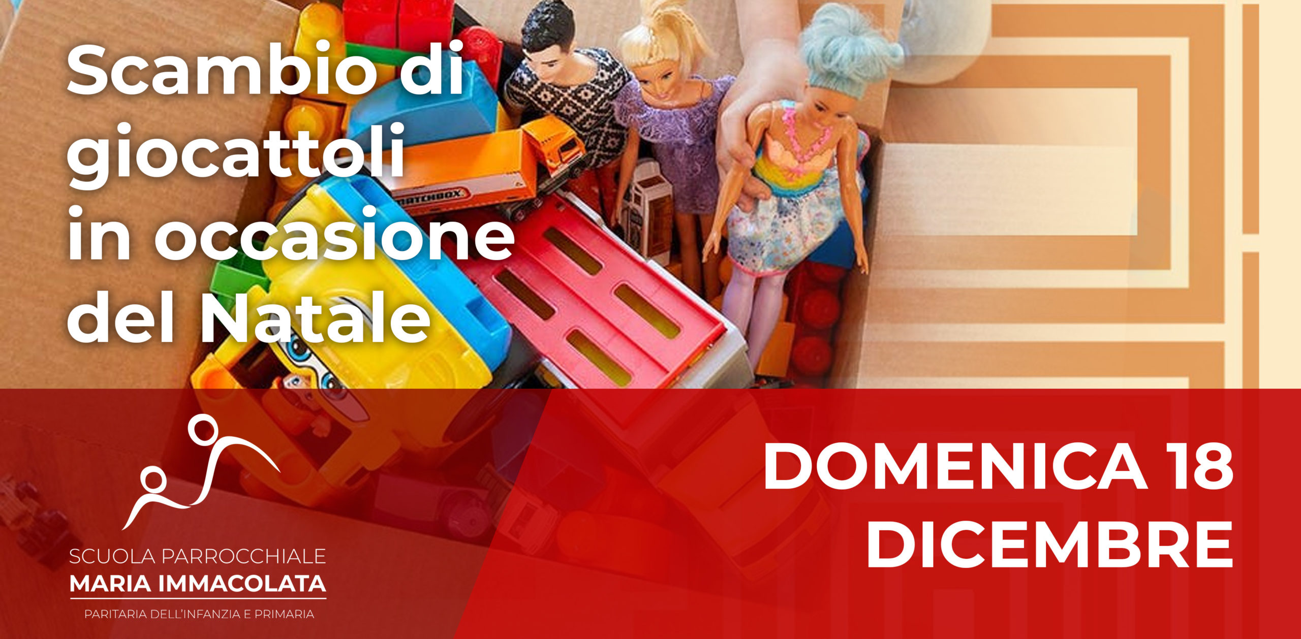 Domenica 18 Dicembre: scambio di giocattoli nella nuova piazza