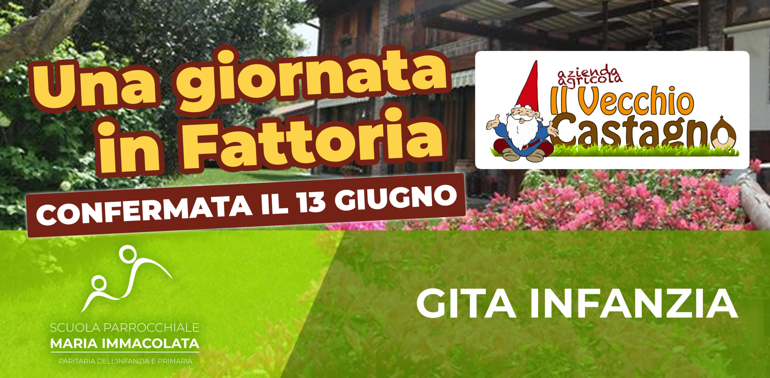 Confermata per il 13 giugno la Gita di fine anno per la Scuola dell’Infanzia