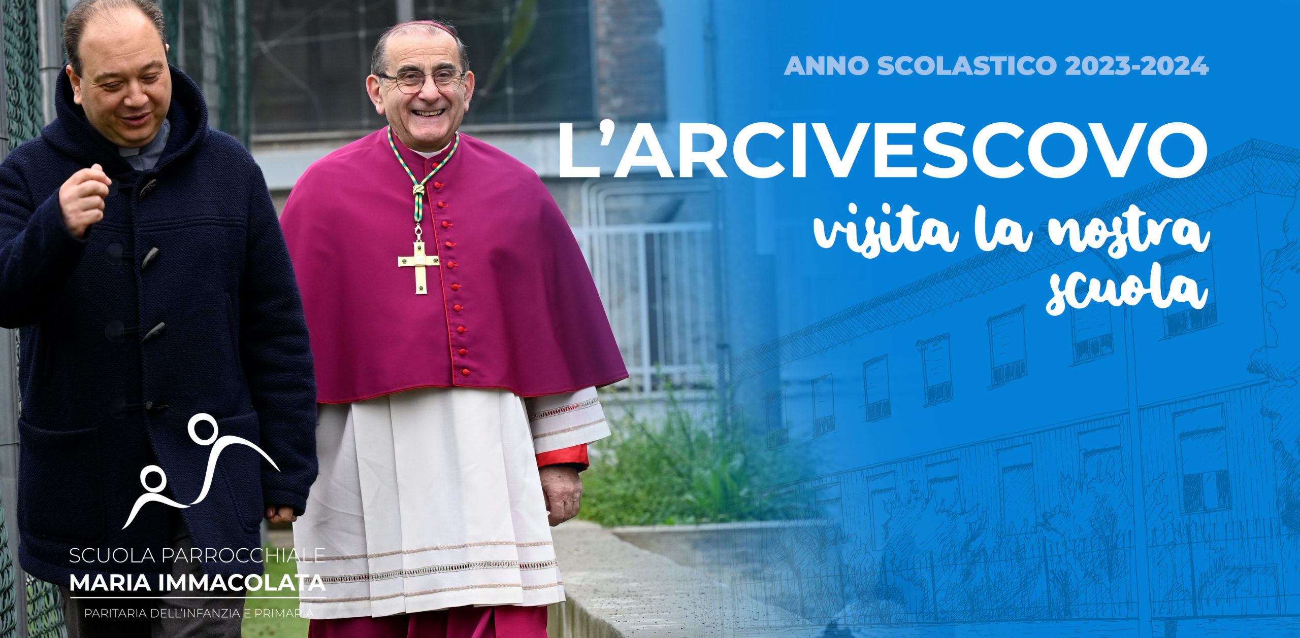 L’Arcivescovo in visita alla nostra scuola