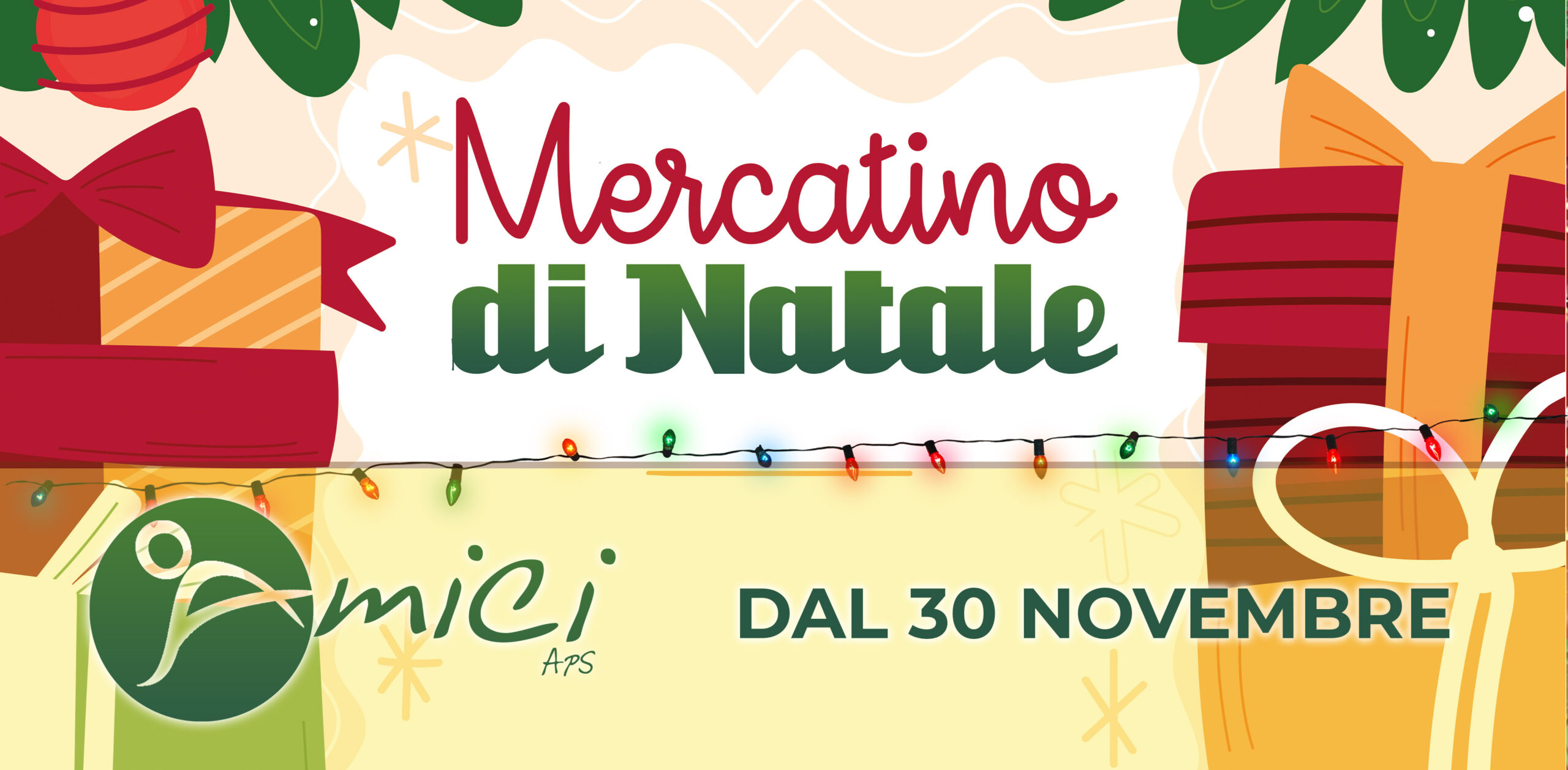 Mercatino solidale in occasione del Natale: dal 30/11 al 03/12