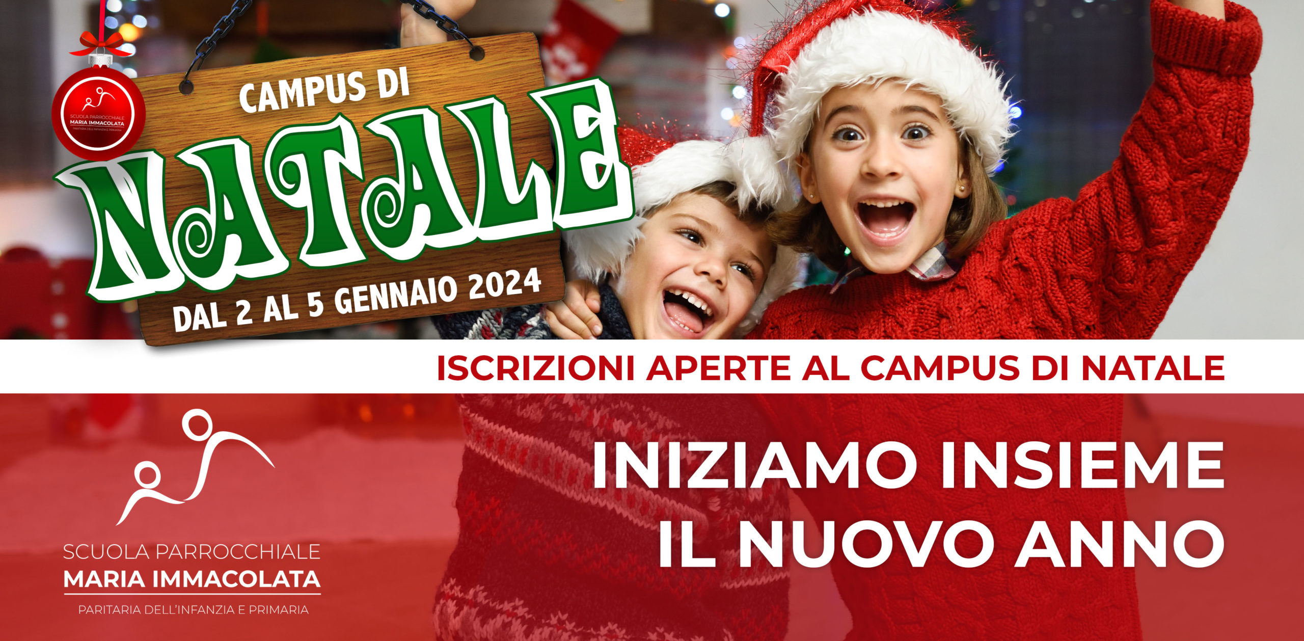 Aperte le iscrizioni al Campus di Natale dal 2 al 5 Gennaio 2024