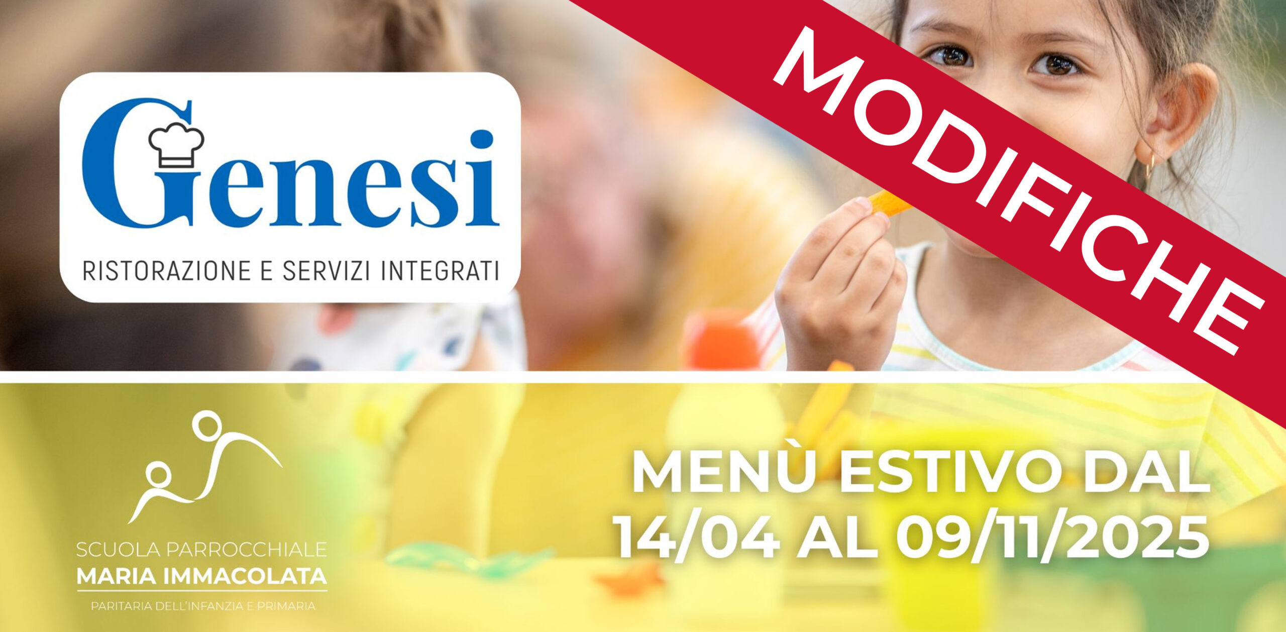 Modifiche al menù del 4 giugno 2025
