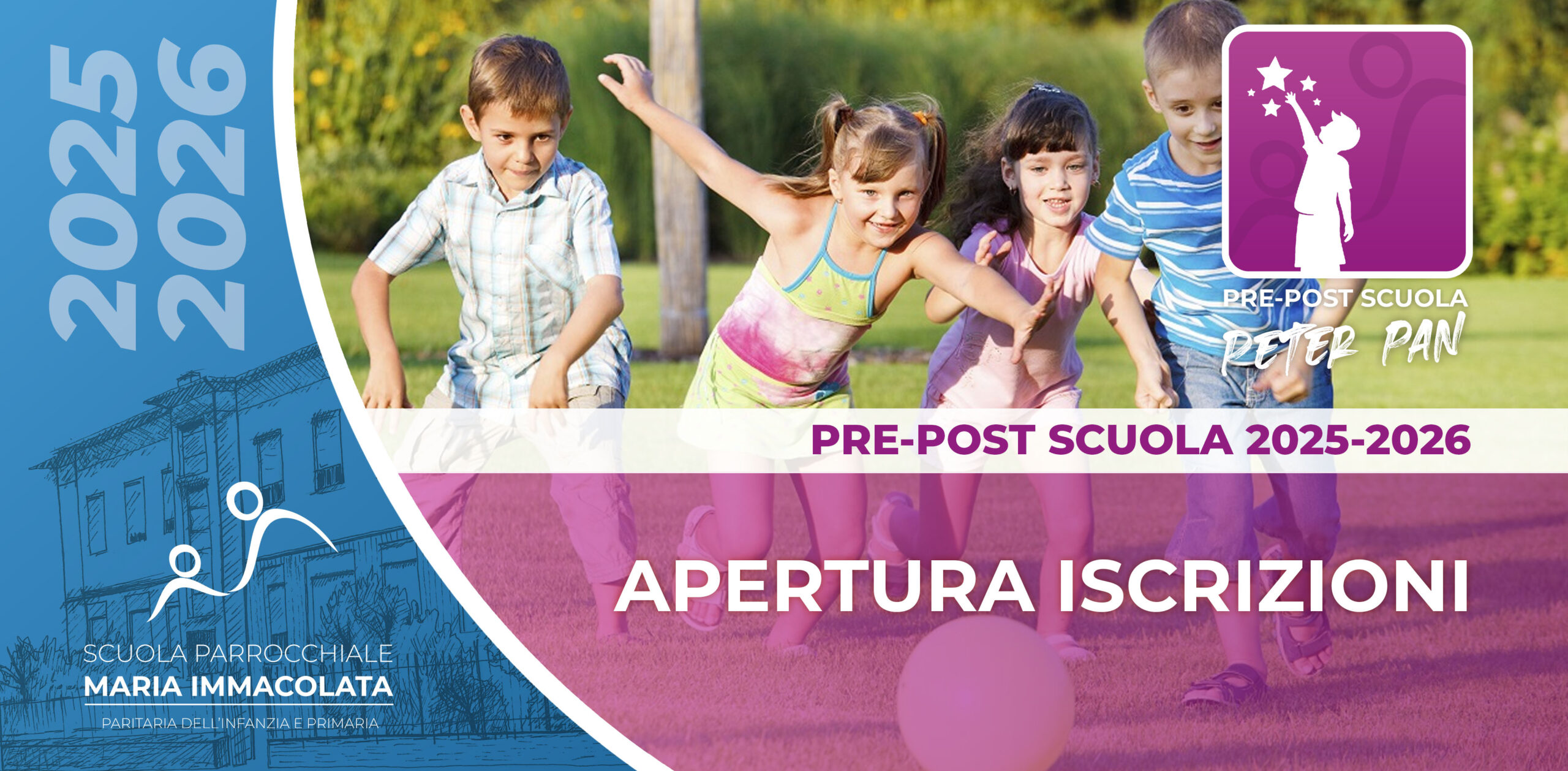 Apertura delle iscrizioni al Pre-post scuola 2025-2026