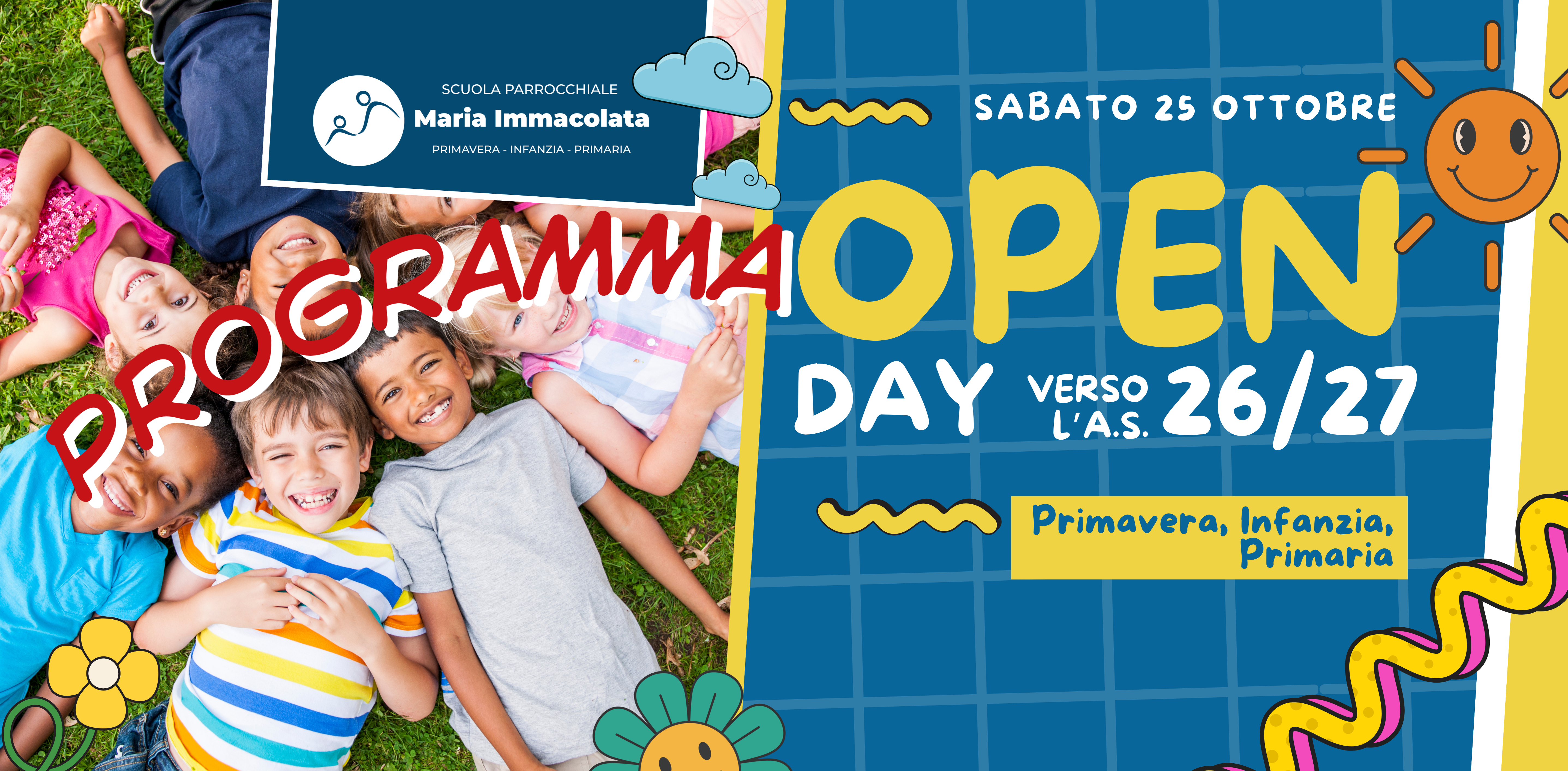 Programma Open Day Sabato 25 Ottobre